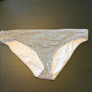 Roxy Navy and White Striped Bikini Bottoms for Kids
